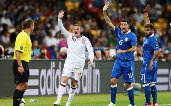 UEFA Euro - England vs Italy, Wayne Rooney 