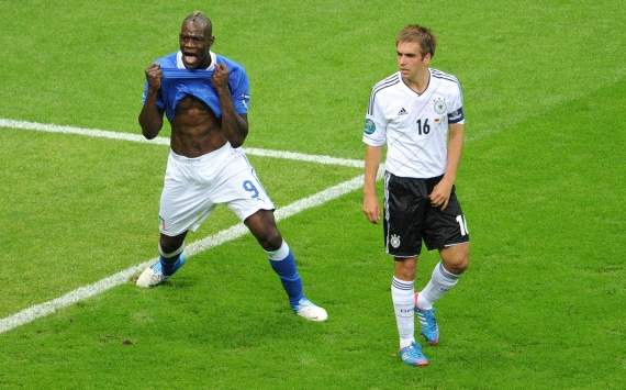 EURO 2012, Italy vs. Germany, Mario Balotelli, Philipp Lahm