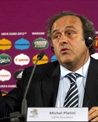 UEFA President Michel Platini attends the UEFA 2012 Kick-Off RESPECT Campaign official launch press conferenc