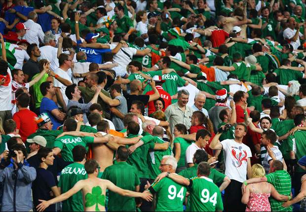 Republic of Ireland supporters rewarded for good behaviour during Euro 2012