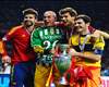 Gerard Pique; Pepe Reina; Iker Casillas, Fernando Llorente - Spain