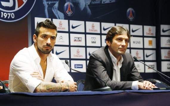 Ligue 1 : Ezequiel Lavezzi & Leonardo (Paris SG)