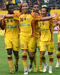 Selebrasi - Sriwijaya (GOAL.com/Antara)