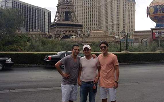 Masut Ozil and friends in Las Vegas