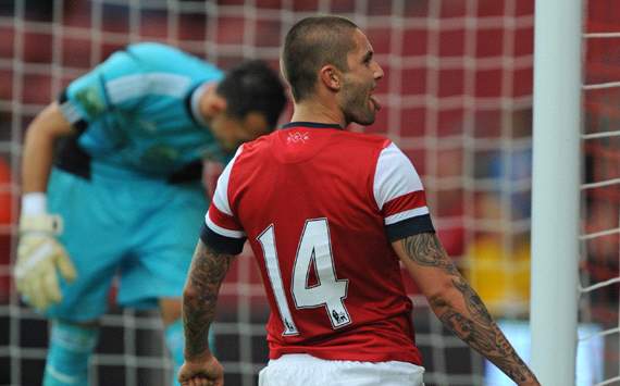 Henri Lansbury, Arsenal v Anderlecht