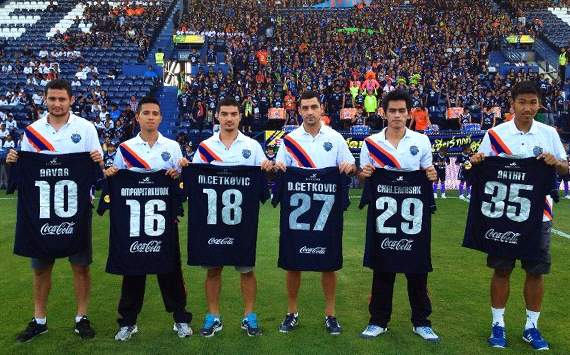 Thai champions Buriram United unveil six new signings