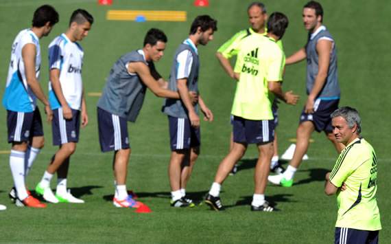 Jose Mourinho, Real Madrid training