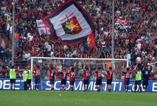 Genoa celebrates vs Pescara (Foto Grazia Neri)
