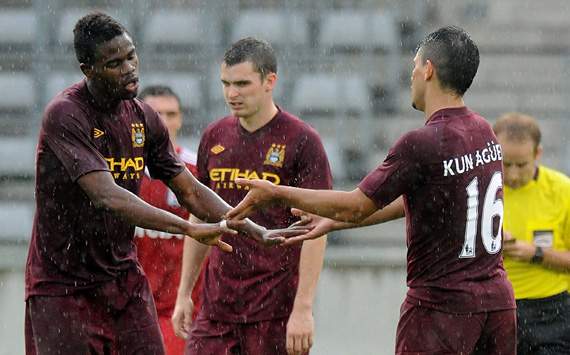 Preseason Friendly - Manchester City v Besiktas Istanbul, Abdul Razak and Sergio Aguero