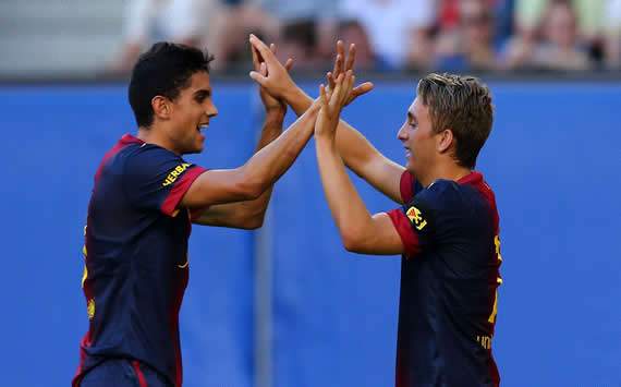 Deulofeu; Marc Bartra - FC Barcelona