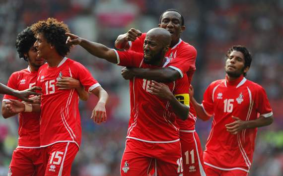 Olympics Day -1 - Men's Football - UAE v Uruguay, Ismaeil Matar and Ahmed Khalil