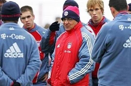Training of Bayern Munich with Coach Magath