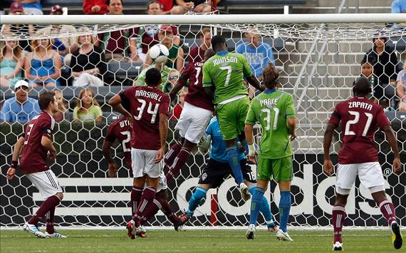 Eddie Johnson, Omar Cummings; Seattle Sounders - Colorado Rapids