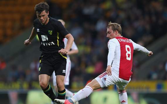 Pre Season Friendly - Norwich City v Ajax, Jonny Howson and Christian Eriksen