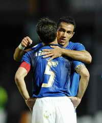 Lithuania-Italy - Quagliarella and Cannavaro (Foto Grazia Neri)