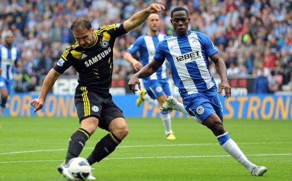EPL:  Branislav Ivanovic, Wigan Athletic v Chelsea