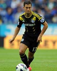 EPL; Eden Hazard, Wigan Athletic v Chelsea 