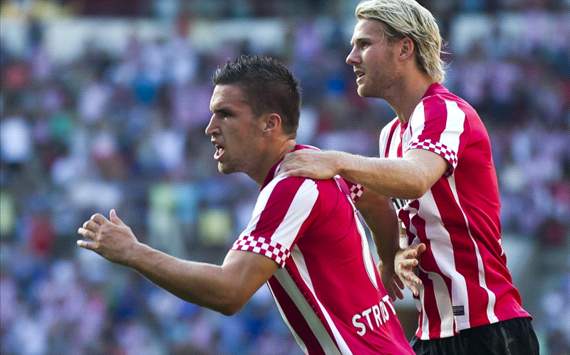 Kevin Strootman en Ola Toivonen, PSV