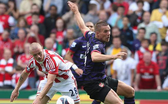 EPL,Lukas Podolski,Andy Wilkinson,Stoke City v Arsenal