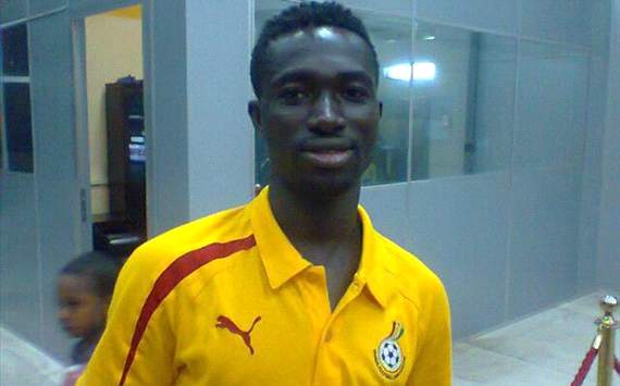 Ghana's Emmanuel Baffour and Mumuni Abubakar on their way out of Mamelodi Sundowns