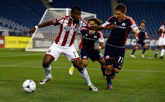 Miller Bolanos, Kelyn Rowe; Chivas USA - New England Revolution