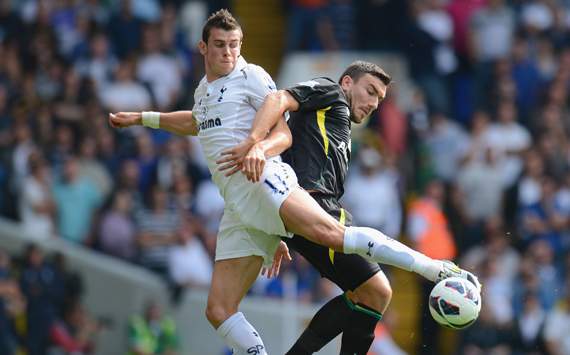 EPL, Tottenham Hotspur v Norwich City, Robert Snodgrass, Gareth Bale 