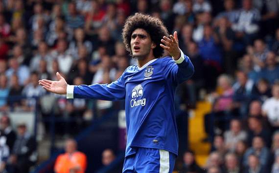 EPL: Marouane Fellaini, West Bromwich Albion v Everton