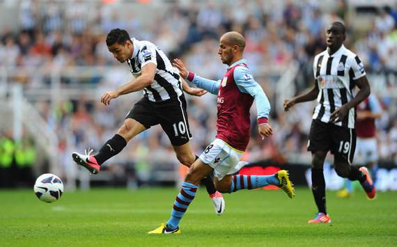 EPL, Newcastle United v Aston Villa, Hatem Ben Arfa, Karim El Ahmadi