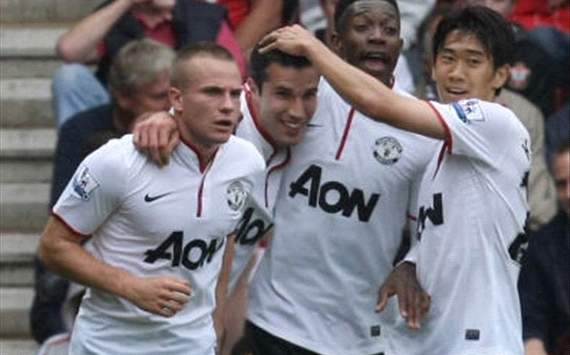 Kagawa,van persie,cleverly,Manchester united