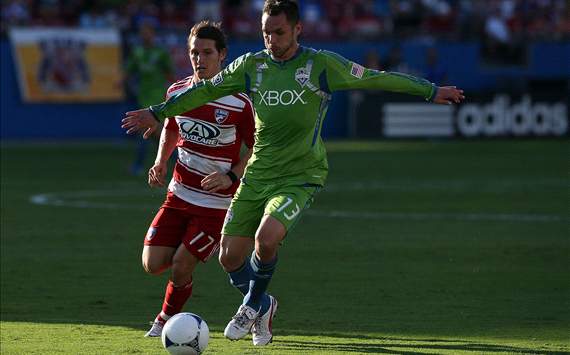 Christian Tiffert, Seattle Sounders FC; Zach Loyd, FC Dallas; MLS