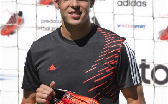 Ricardo Kaká, en la presentación de sus nuevas botas Adidas en Madrid
