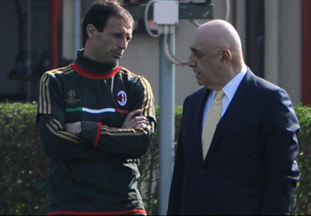 'Allegri must remain calm and focus on winning' - Galliani lends support to beleaguered Milan boss