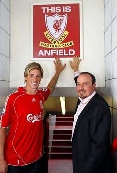 Fernando Torres and Rafael Benitez