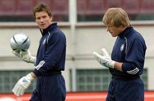 Jens Lehmann und Oliver Kahn of Germany (AFP)