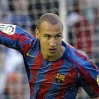 Liga: Larsson celebrates for Barcelona against Racing (AFP)
