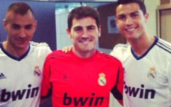 Karim Benzema, Iker Casillas, Cristiano Ronaldo,Real madrid