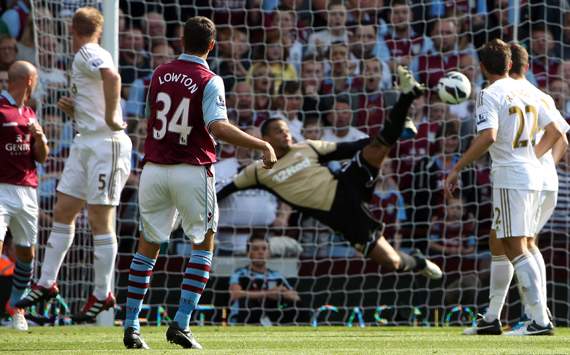 EPL - Aston Villa v Swansea City, Matthew Lowton