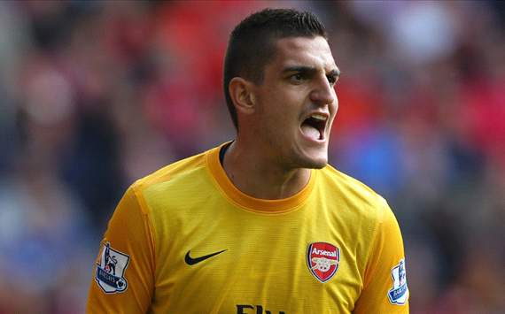 Mannone enjoying 'best time' at Arsenal