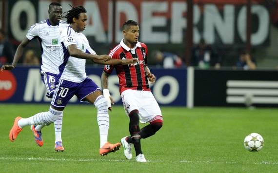 Kevin Prince Boateng and Kanu - Ac Milan-Anderlecht