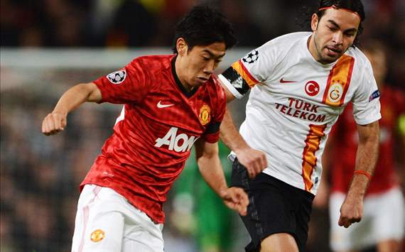 UEFA Champions League: Shinji Kagawa (Manchester United) - Selcuk Inan (Galatasaray)