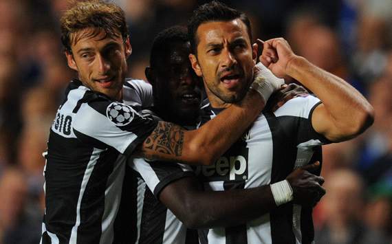 Juventus celebrating