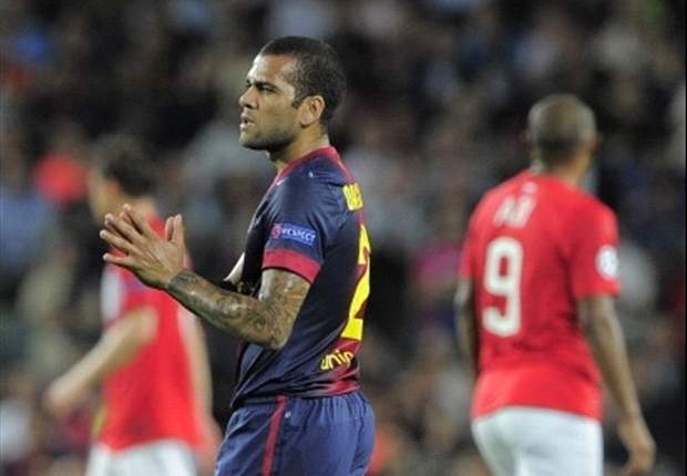 Dani Alves, triste como Cristiano Ronaldo