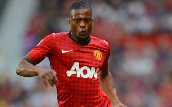 EPL, Patrice Evra, Manchester United v Fulham