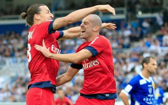 Ligue 1 : Zlatan Ibrahimovic & Jeremy Menez (Bastia vs Paris SG)