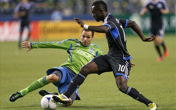 Christian Tiffert; Simon Dawkins; San Jose Earthquakes - Seattle Sounders