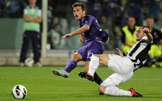 Ljajic e Bonucci in Fiorentina-Juventus (Serie A)