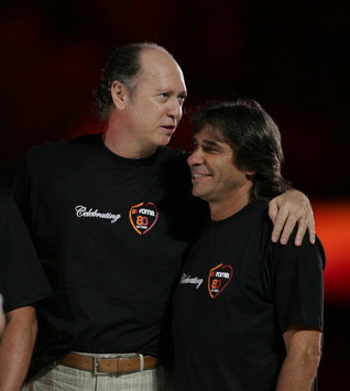 Falcao and Bruno Conti - Roma 80th Anniversary (Foto Grazia Neri)