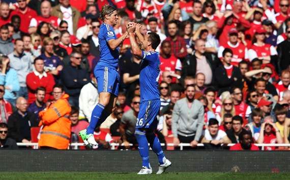 EPL; Fernando Torres; John Terry; Arsenal v Chelsea