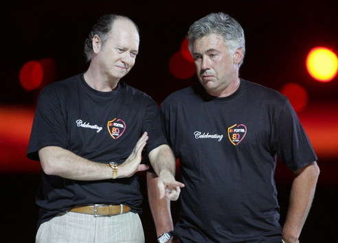 Falcao e Ancelotti - Roma 80th Anniversary (Foto Grazia Neri)