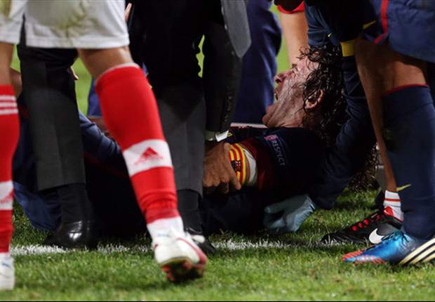 Unlucky break: Puyol injury could leave Barcelona defence decimated for Clasico
